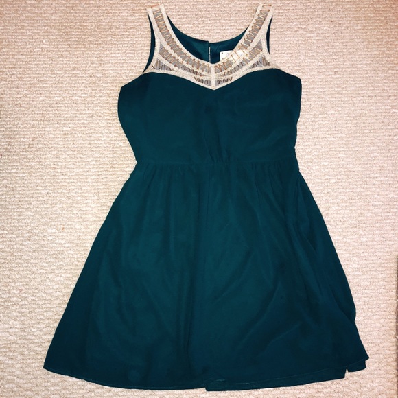Emerald and Gold Dress